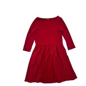 NWT 24 Seven Red 3/4 Sleeve Dress Size M